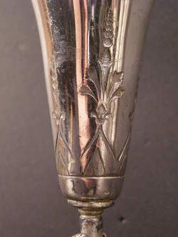 Silver Plate Bud Vase Figural Cherub Epergne Kate Greenaway