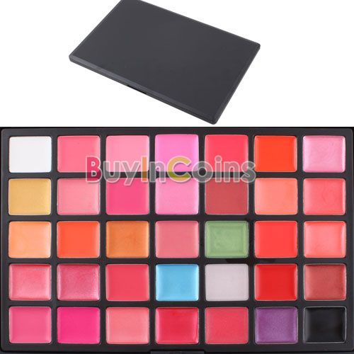 35 Color Lips Gloss Lipsticks Makeup Cosmetics Palette