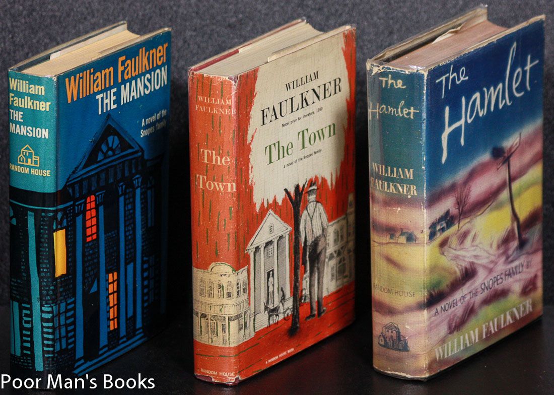 Faulkners Snopes Trilogy Hamlet Town Mansion Ct First Editions in DJs