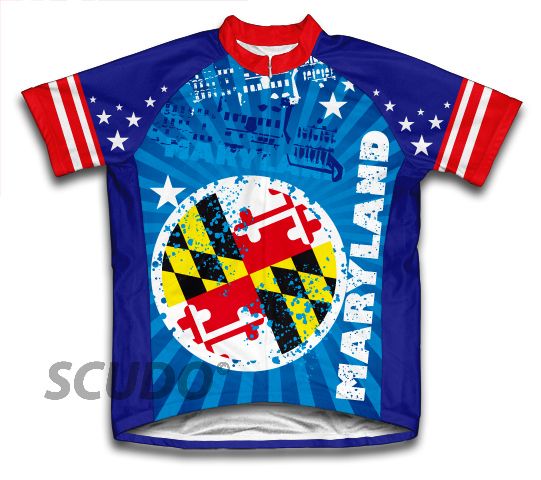 Maryland Cycling Jersey All Sizes Bike