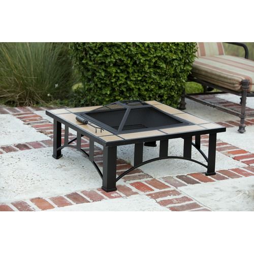 Fire Sense Tuscan Tile Mission Style Fire Pit Table 60243