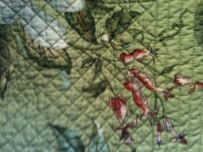 VICTORIAN PRIMITIVE REVERSIBLE 51 QUILTED Table Runner SCARF MAGNOLIA
