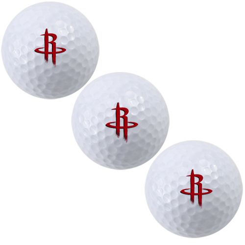 McArthur Houston Rockets White 3 Pack Golf Balls