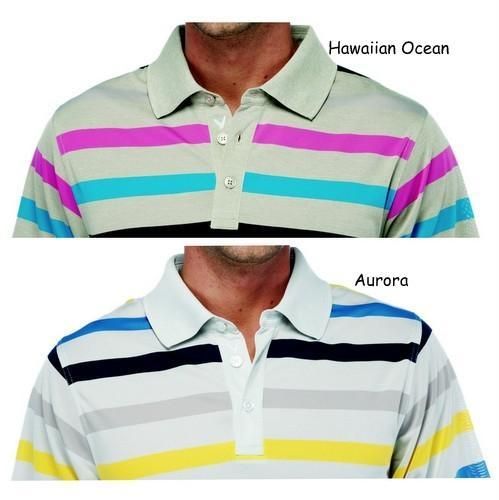 Callaway Dry Comfort Performance Metcalf Stripe Polo Shirt   2 Colors