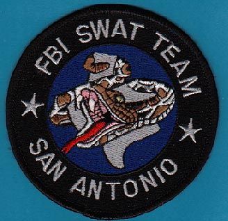 San Antonio Texas FBI SWAT Team Patch Rattlesnake