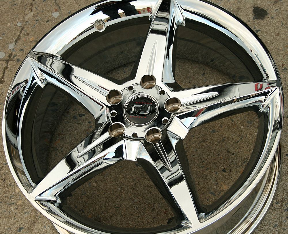 Ron Jon Servo 17 Chrome Rims Wheels Honda Civic DX GX EX LX 06 Up 5