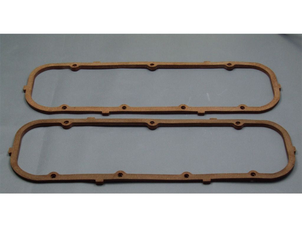 BBC Chevy w Steel Core Reuseable Cork Valve Cover Gaskets