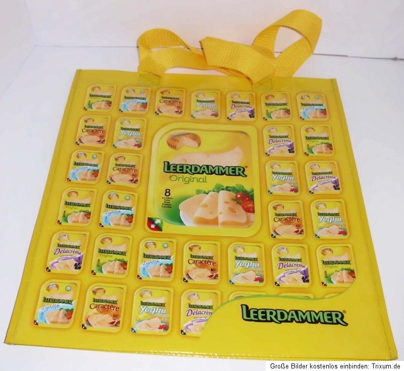 Leerdammer Käse Tasche Einkaufen Werbung Reklame Shopping Werbetasche
