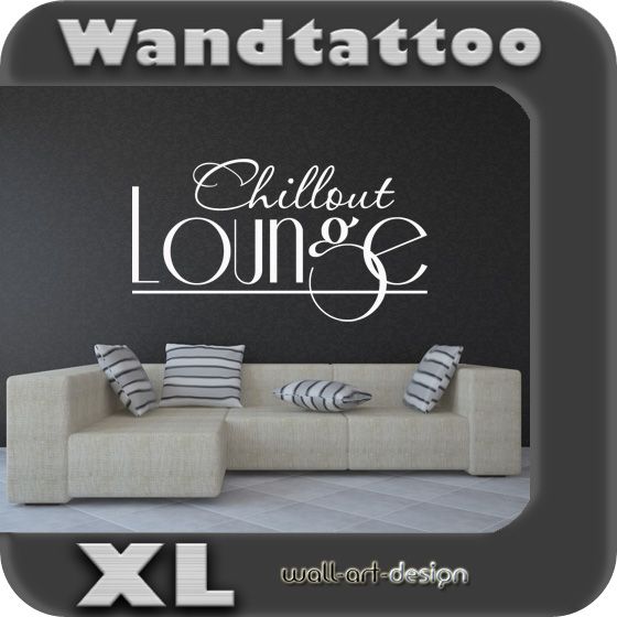 S149 XL Wandtattoo Chillout Lounge Wohnzimmer Couch Wandaufkleber G1
