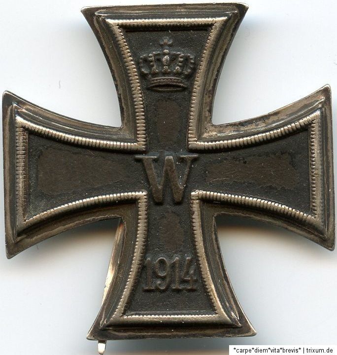 Eisernes Kreuz 1. Klasse Herst. KO Iron cross Orden medal Abzeichen