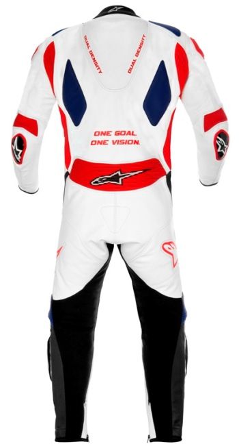 Alpinestars Einteiler Lederkombi GP Pro Gr. 52 (L) Racing weiß blau