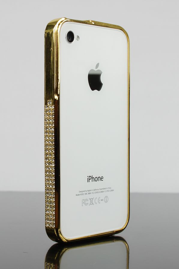 iGard iPhone 4/4S Strastal Metall Bumper Case 170 Glitzer Strass