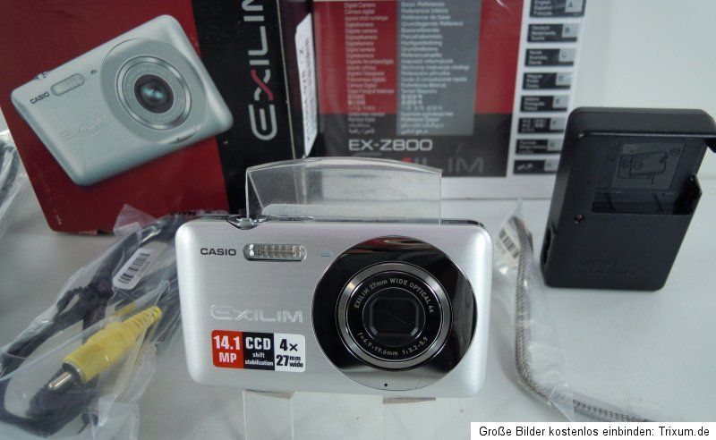Casio Exilim EX Z800 Digitalkamera 14 Megapixel, 4 fach opt. Zoom