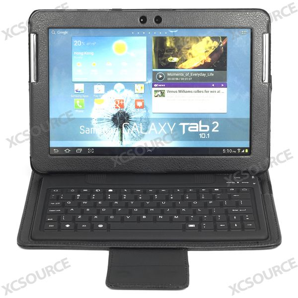 NEU Bluetooth Tastatur Leder Tasche für Samsung Galaxy Tab2 10.1