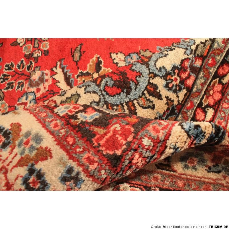 Antiker Handgeknüpfter Perser Palast Teppich Saruk sarough Iran Rug