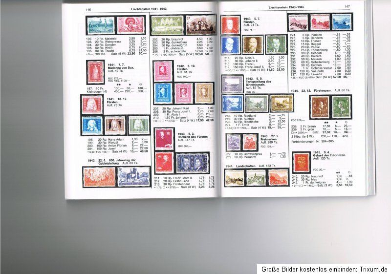 Briefmarken Katalog Schweiz Liechtenstein Philex in Farbe für nur 7
