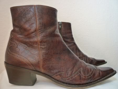 PAUL GREEN~Boho Leder Western Boots Stiefelette 40 VGT