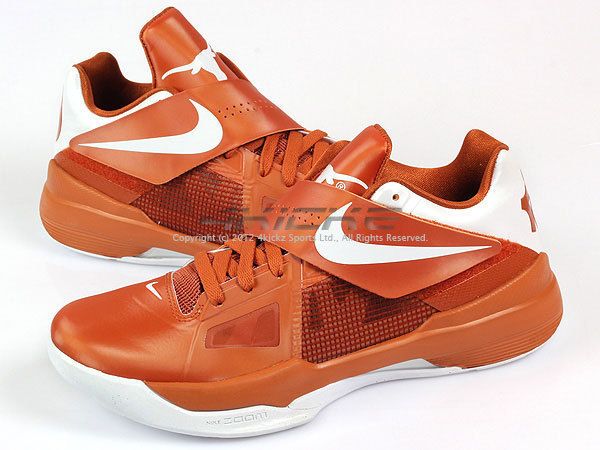 Nike Zoom KD IV 4 Durant Texas Longhorn PE Desert Orange White 2012
